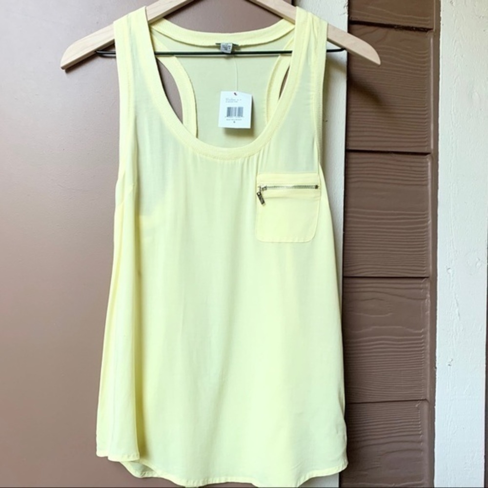 NWT Small Guess Yellow Tank Top